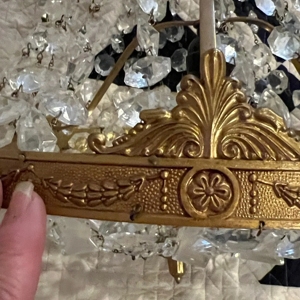Empire Crystal Chandelier Antique French Ceiling Lighting